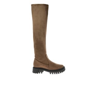 Bota color taupe con textura suave  D15440037563