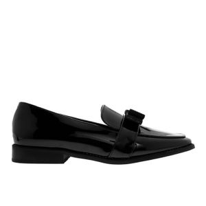 Mocasín Amy color negro charol con moño D15480026501