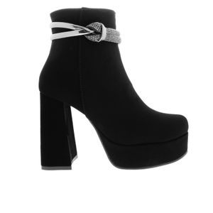 Botín Ariana color negro con plataforma D09980074501