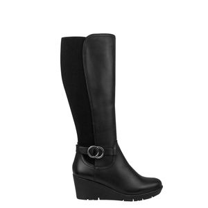 Bota Fernanda Color Negro de Piel D01661110501